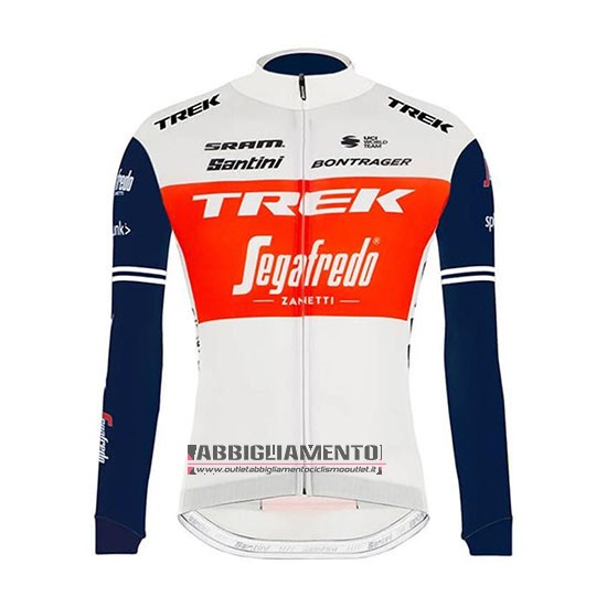 Abbigliamento Trek Segafredo 2020 Manica Lunga e Calzamaglia Con Bretelle Bianco Rosso Nero - Clicca l'immagine per chiudere